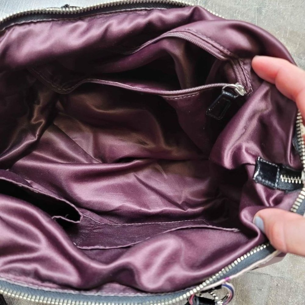 Coach bag purple silver and grey beautiful colors - Picture 4 of 10